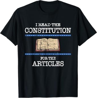 History Teachers Read the Constitution Distressed Funny T-Shirt