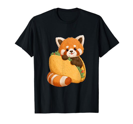 Cute Adorable red Panda Taco T-Shirt