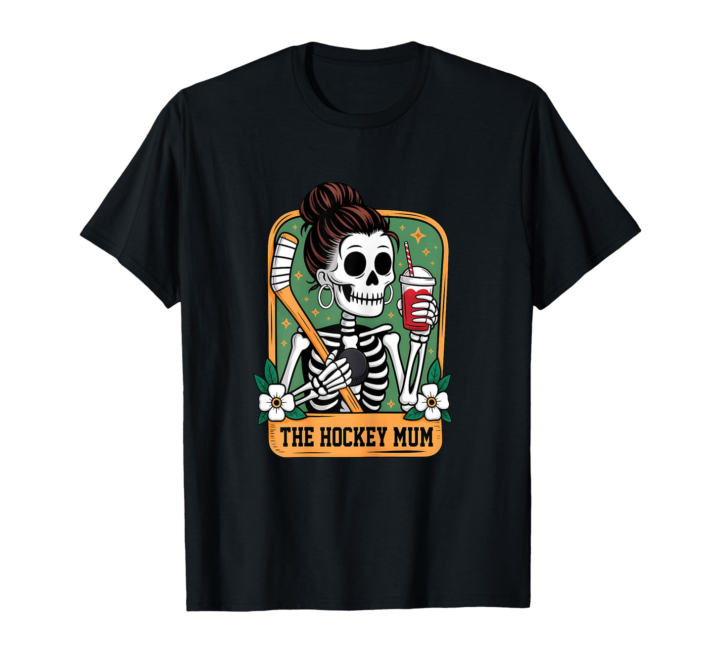 The Hockey Mum Tarot Card Skeleton Game Day Proud Mums T-Shirt