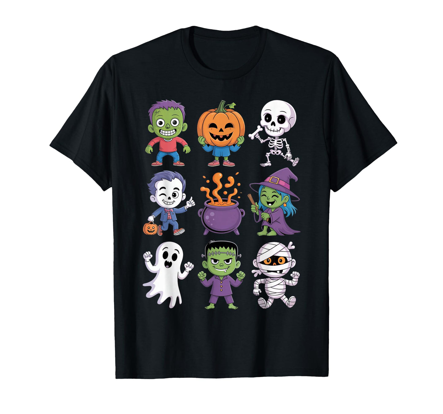 Halloween Zombie Skeleton Witch Ghost Pumpkin Mummy Vampire T-Shirt