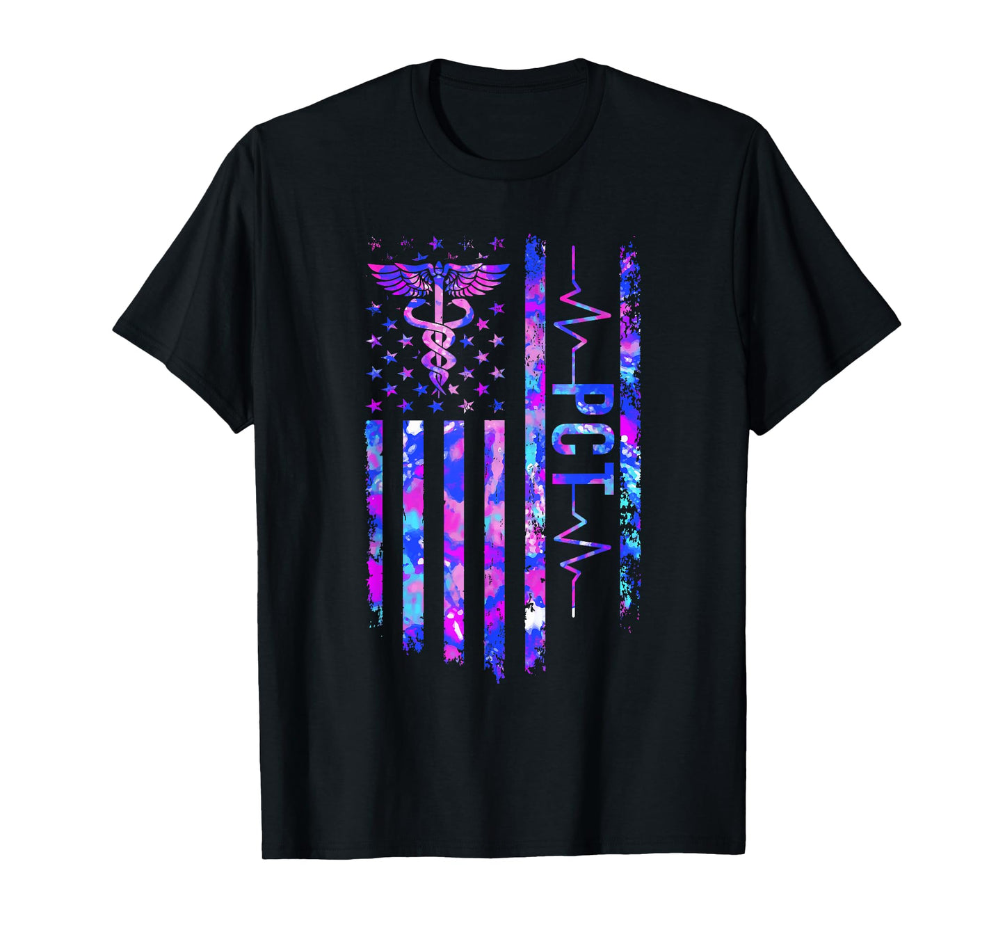 PCT US Flag Patient Care Tech Patient Care Technician T-Shirt