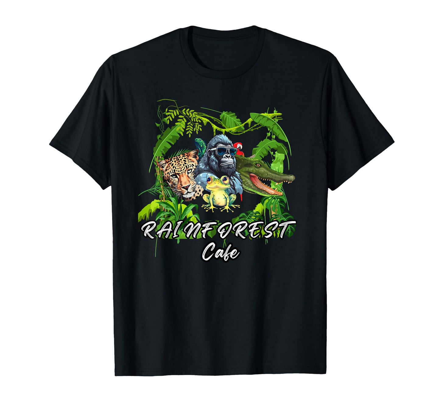 Rainforest Cafe, animal and nature place Caffe T-Shirt