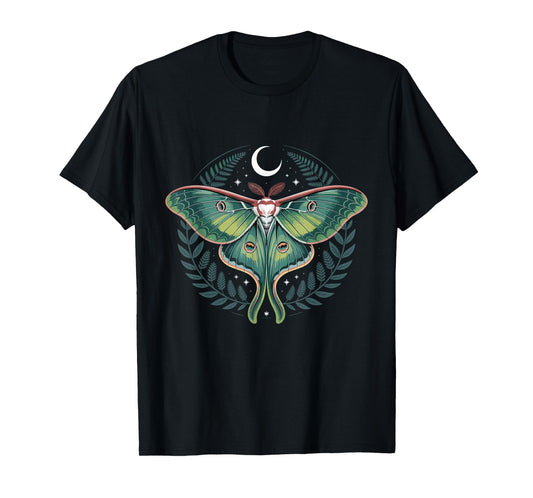 Aesthetic Goth Insect Lover Fairycore Cottagecore Luna Moth T-Shirt