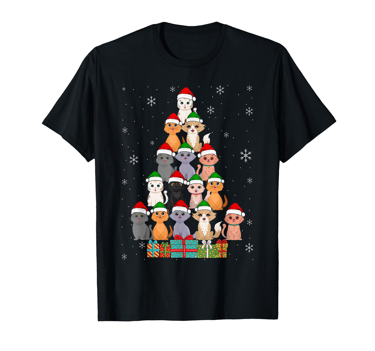 Christmas Cats Xmas Meow Christmas T-Shirt