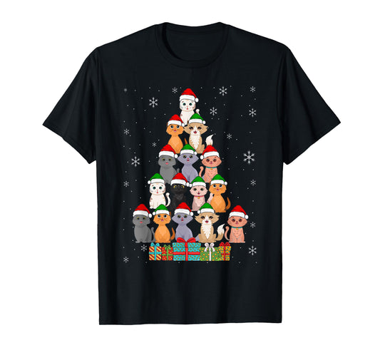 Christmas Cats Xmas Meow Christmas T-Shirt