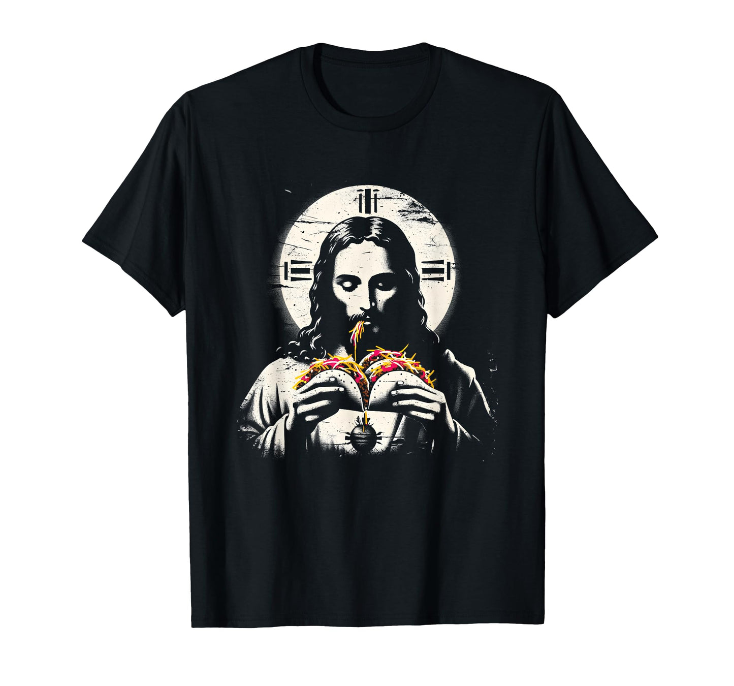 Jesus Eating Tacos - Funny Christian Religious Taco Lover T-Shirt