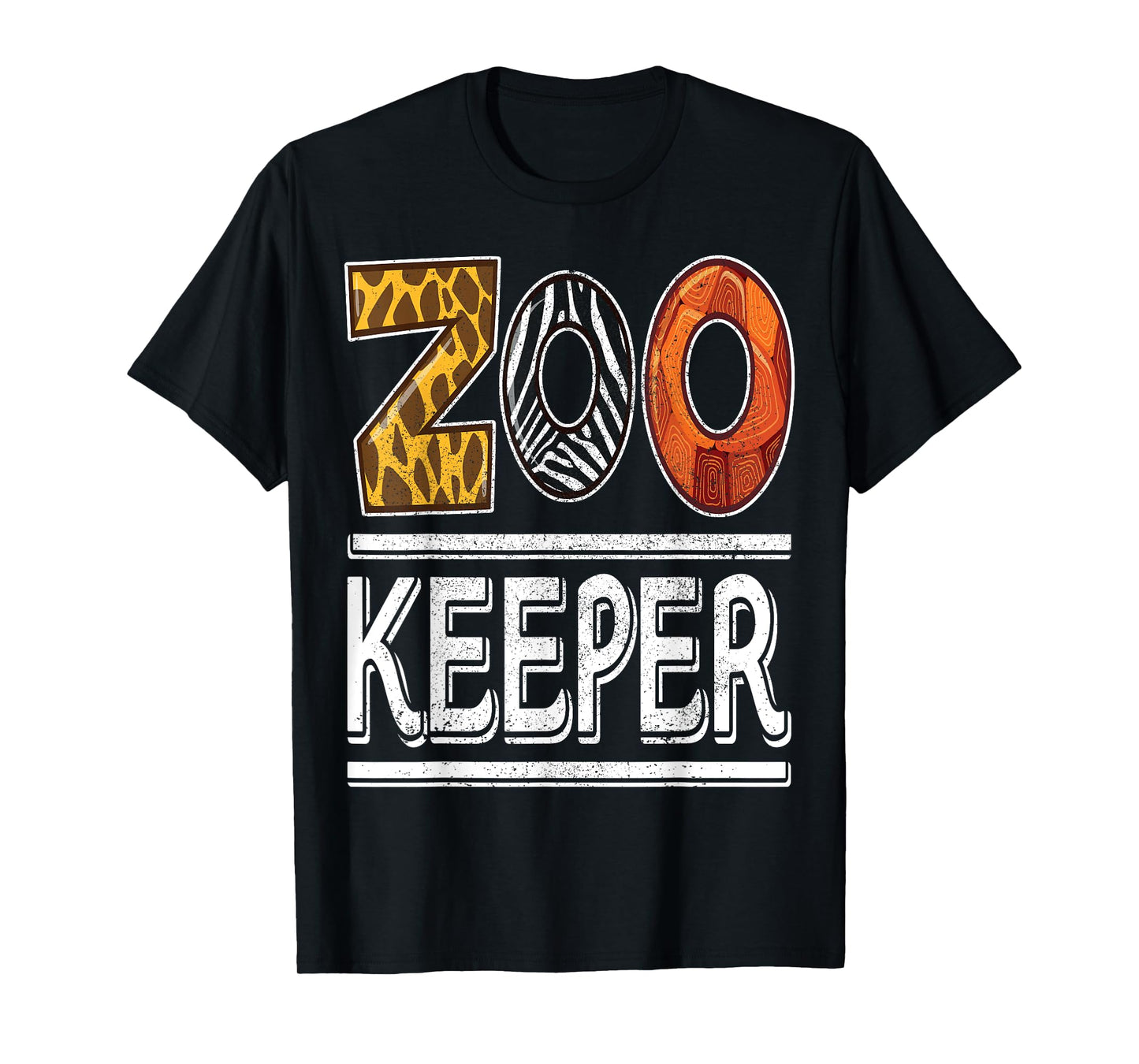 Zookeeper Safari Costume Adult Kids Animal Print Zoo Keeper T-Shirt