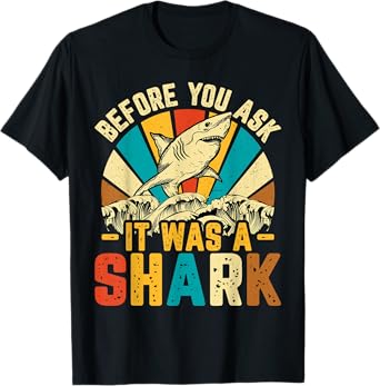 Amputee Before You Ask It Was a Shark - Retro Amputation T-Shirt