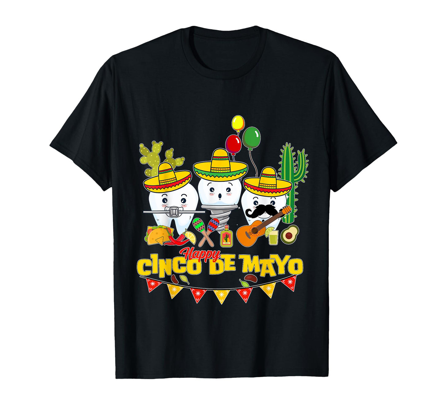 Funny Dental assistant Dentist Dental student Cinco de mayo T-Shirt