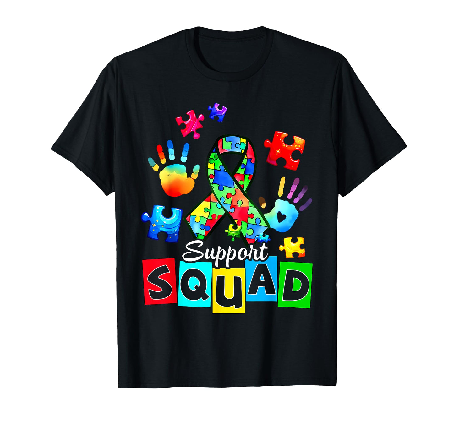 Autism Awareness Autism Support Squad Family T-Shirt