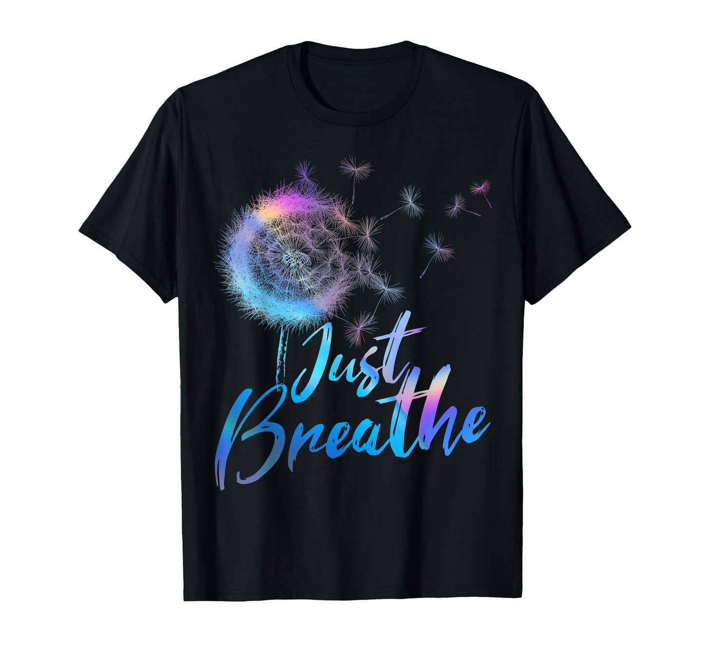 Just Breathe Dandelion Wildflower Botanical Nature Flower T-Shirt