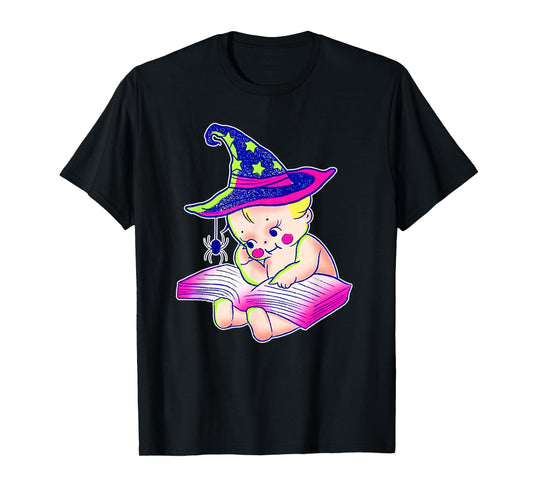 Kewpie Baby Witch Spider Magic Spell Tattoo Flash T-Shirt