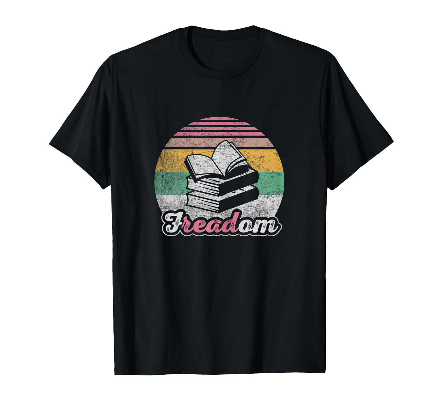 Retro Vintage fREADom Anti Ban Books Freedom To Read T-Shirt
