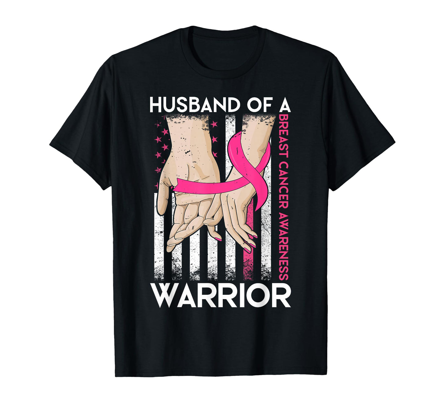 Husband Of A Warrior Breast Cancer Awareness Support Squad T-Shirt