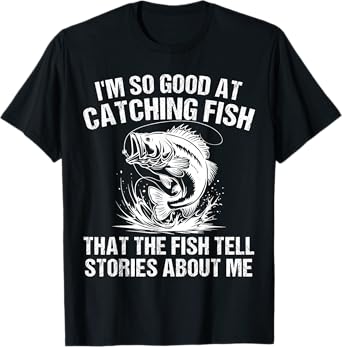Bass Fishing Angler Funny Fisherman Catching Fish T-Shirt