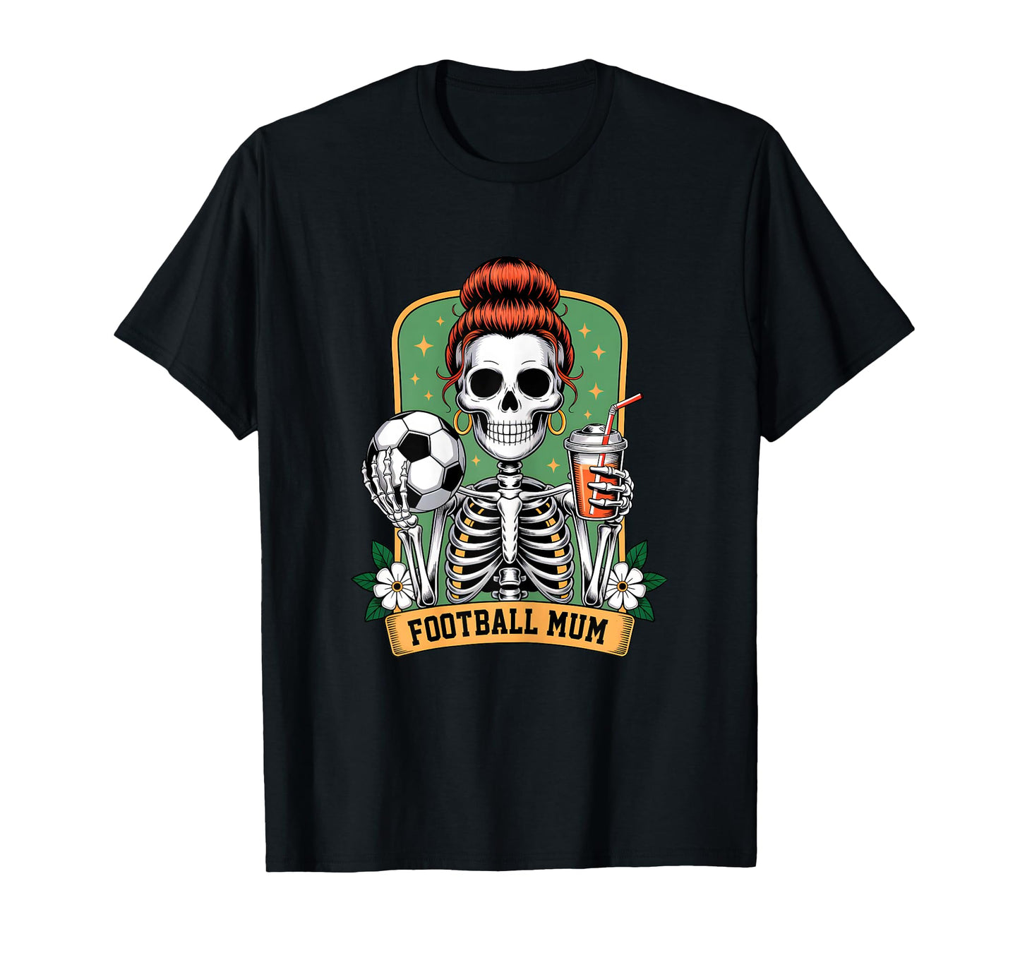 The Football Mum Tarot Card Skeleton Game Day Proud Mums T-Shirt