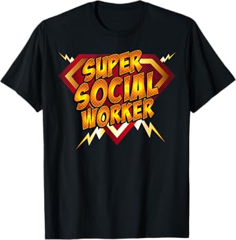 Super Social Worker Superhero Style Caseworker Gift T-Shirt