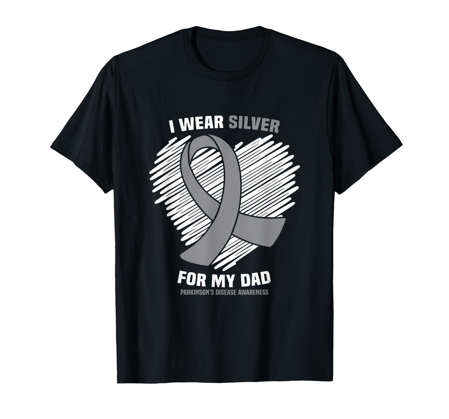 I Wear Silver For My Dad Parkinson's Disease Awareness T-Shirt