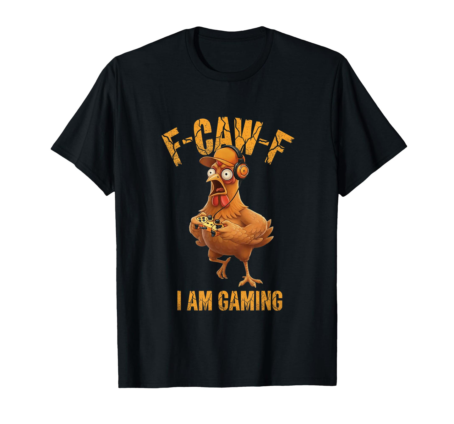 Funny F-CAW-F Gaming Rooster Respawn Meme Gamer Humor Quote T-Shirt