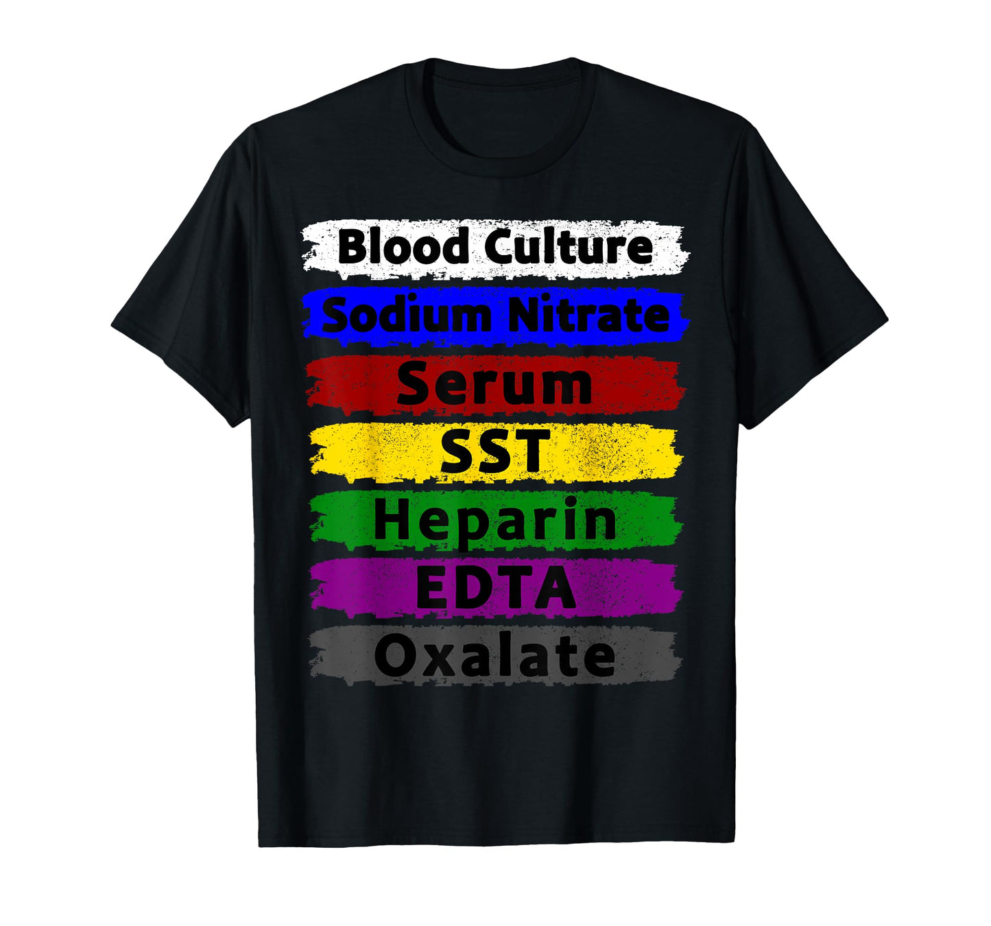 Order Of Blood Draw Phlebotomy Phlebotomist RN Nurse Student T-Shirt