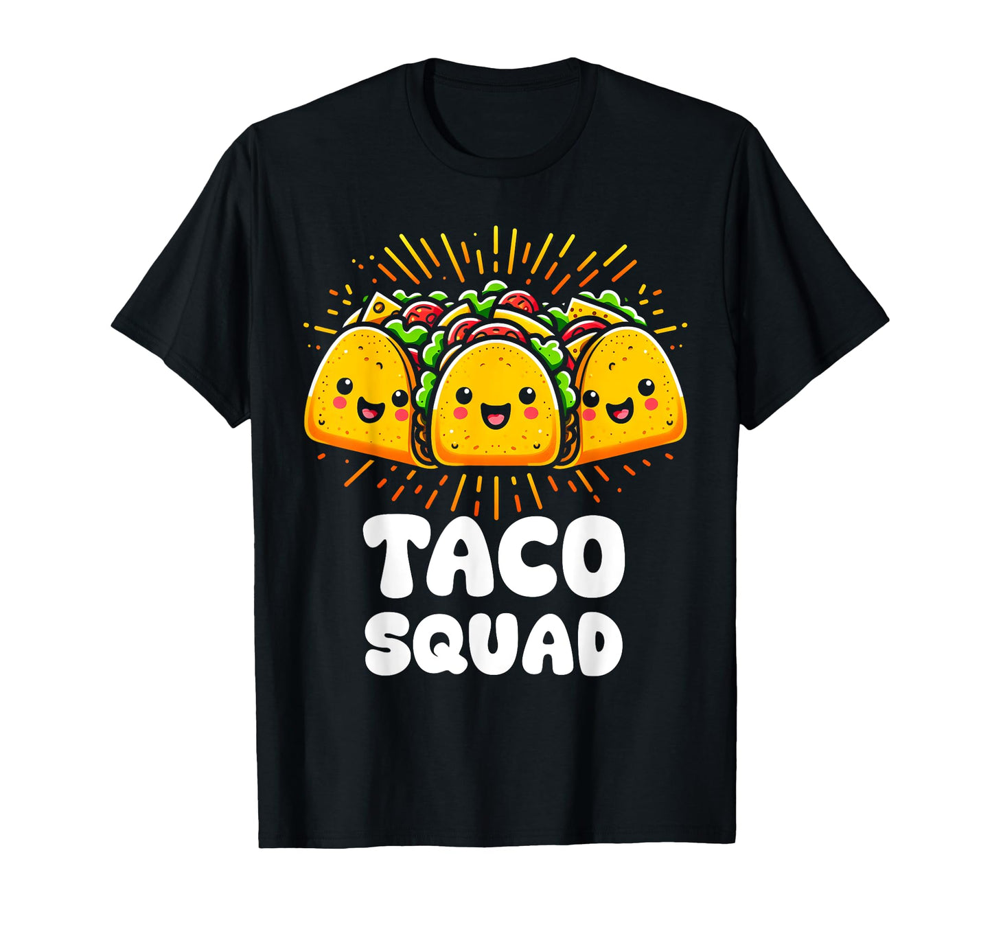 Taco Squad Funny Fiesta Group Mexican Food Design T-Shirt