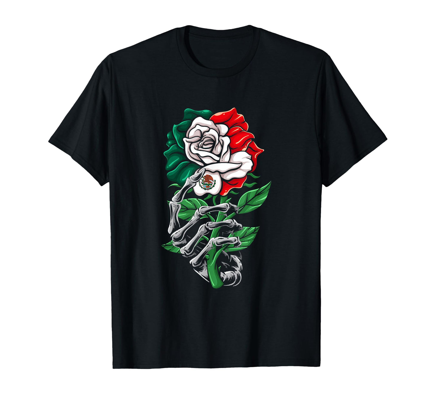 Mexico Gift Rose Tijuana Mexican Hispanic Pride Poncho T-Shirt