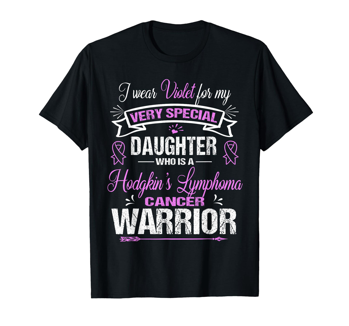 Hodgkin's Lymphoma Cancer Tee: I Wear Violet For My Daughter T-Shirt