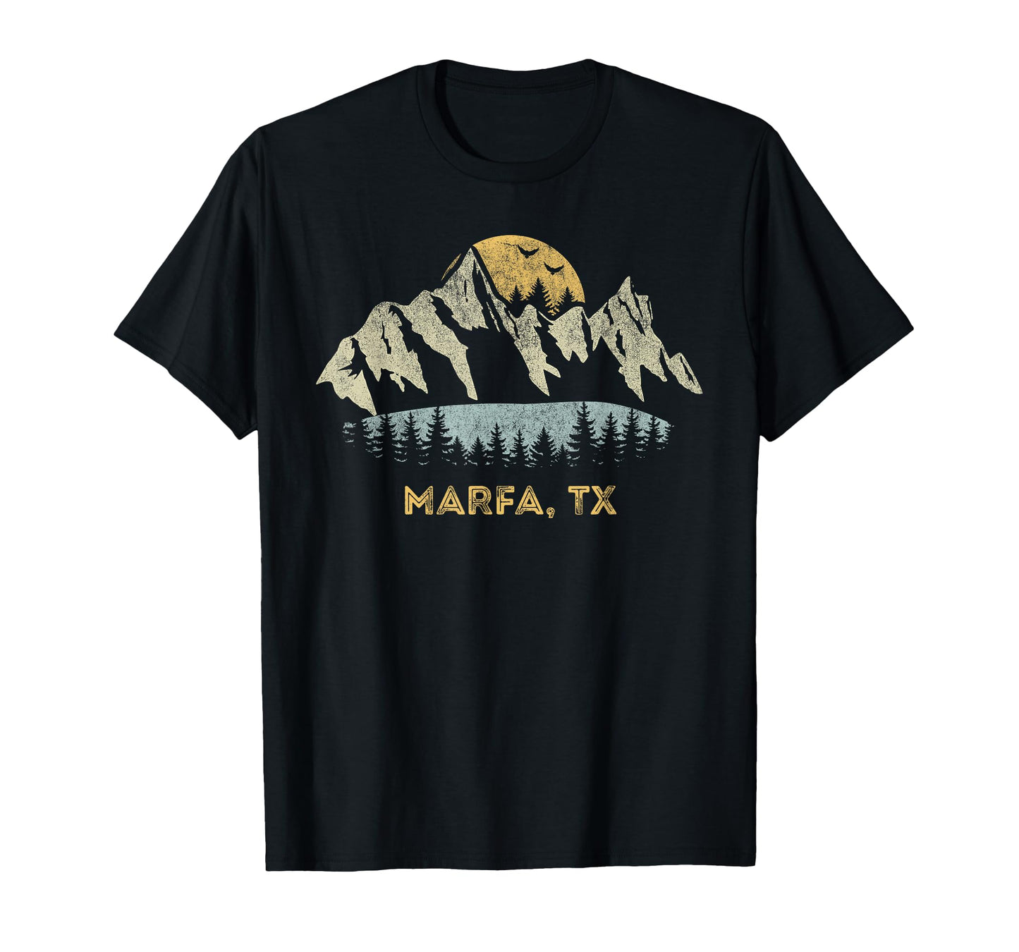 Marfa Texas Mountain Sunset Sunrise TX T-Shirt