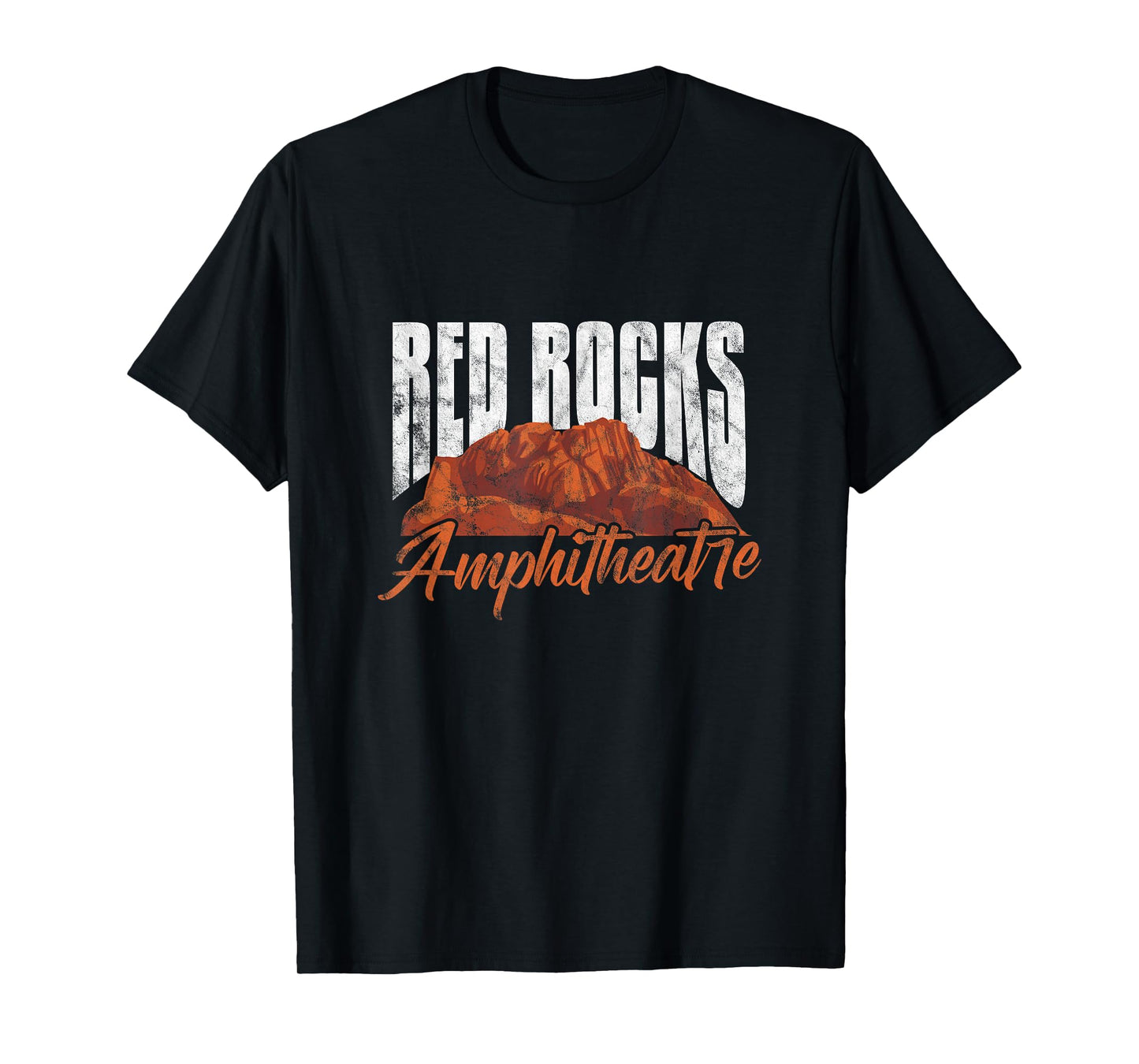 Red Rocks Amphitheatre Morrison Colorado Concerts Distressed T-Shirt