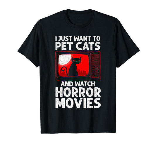 Cute Horror Movie Design For Men Women Horror Movie Lover T-Shirt