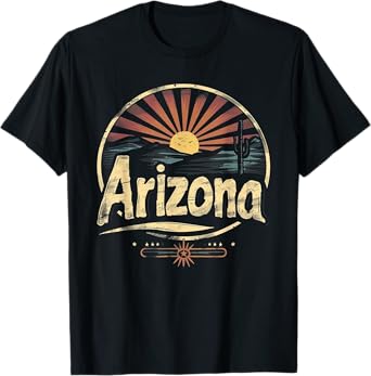 Arizona - Cool Funny Graphic Vintage Men Women Kids Retro T-Shirt