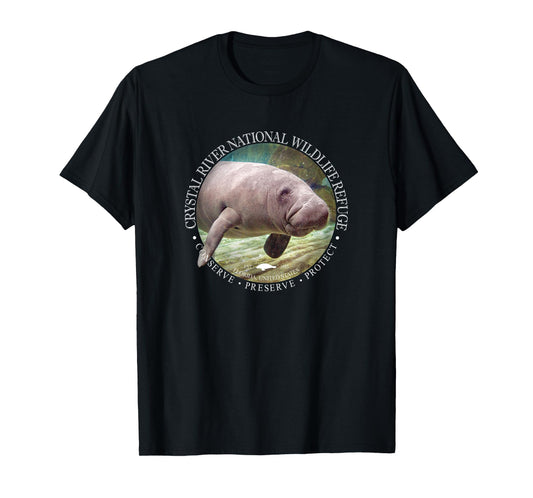 Crystal River Wildlife Refuge Manatee Sea Cow T-Shirt