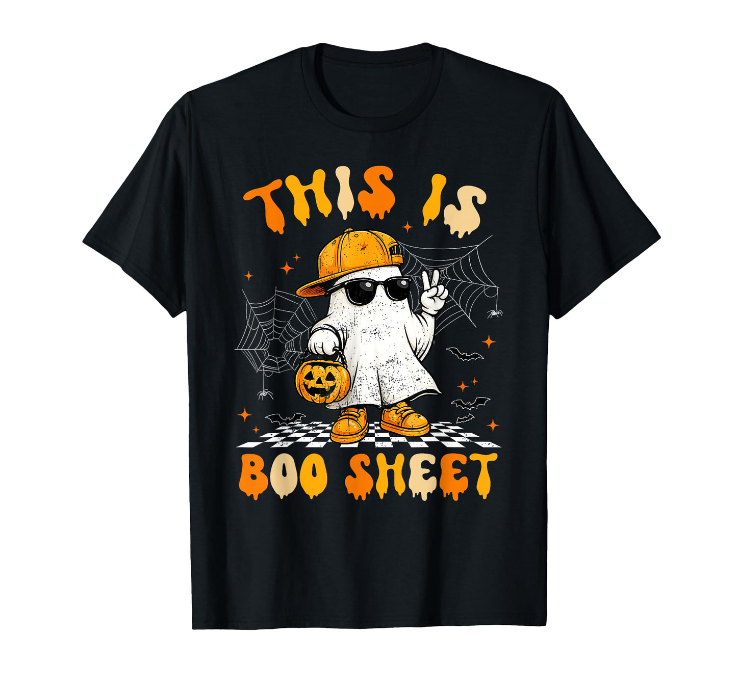 This is Boo Sheet Boo Ghost Halloween Men Women Kids T-Shirt