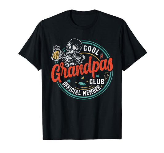 Grandpa Shirt Official Member Cool Grandpas Club T-Shirt