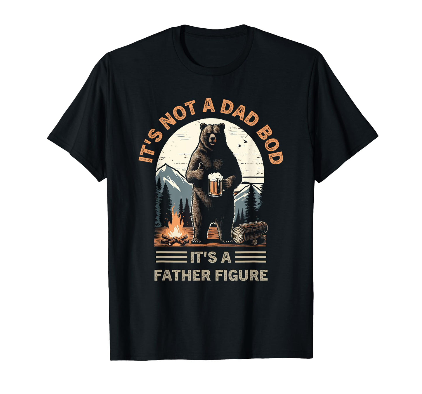 It's Not A Bad Bod It's A Father Figure Family Dad funny T-Shirt