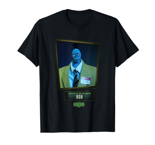 Beetlejuice Beetlejuice Employee Of The Millennium Bob T-Shirt, Small, Black