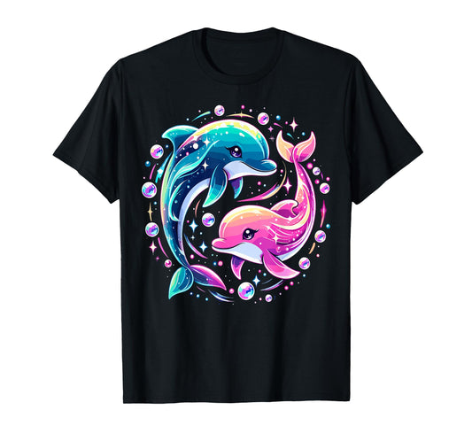 Dolphin Colorful Sea Ocean Animal Dolphin T-Shirt