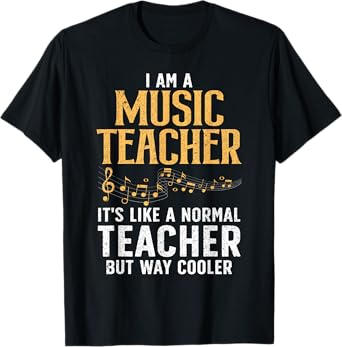 Cool Music Teacher Art For Men Women School Orchestra Coach T-Shirt