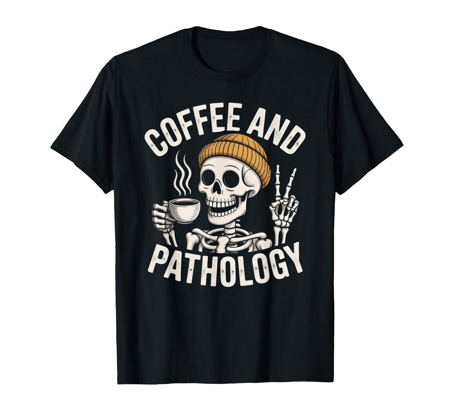 Coffee and Pathologist Skeleton Medical Professionals T-Shirt
