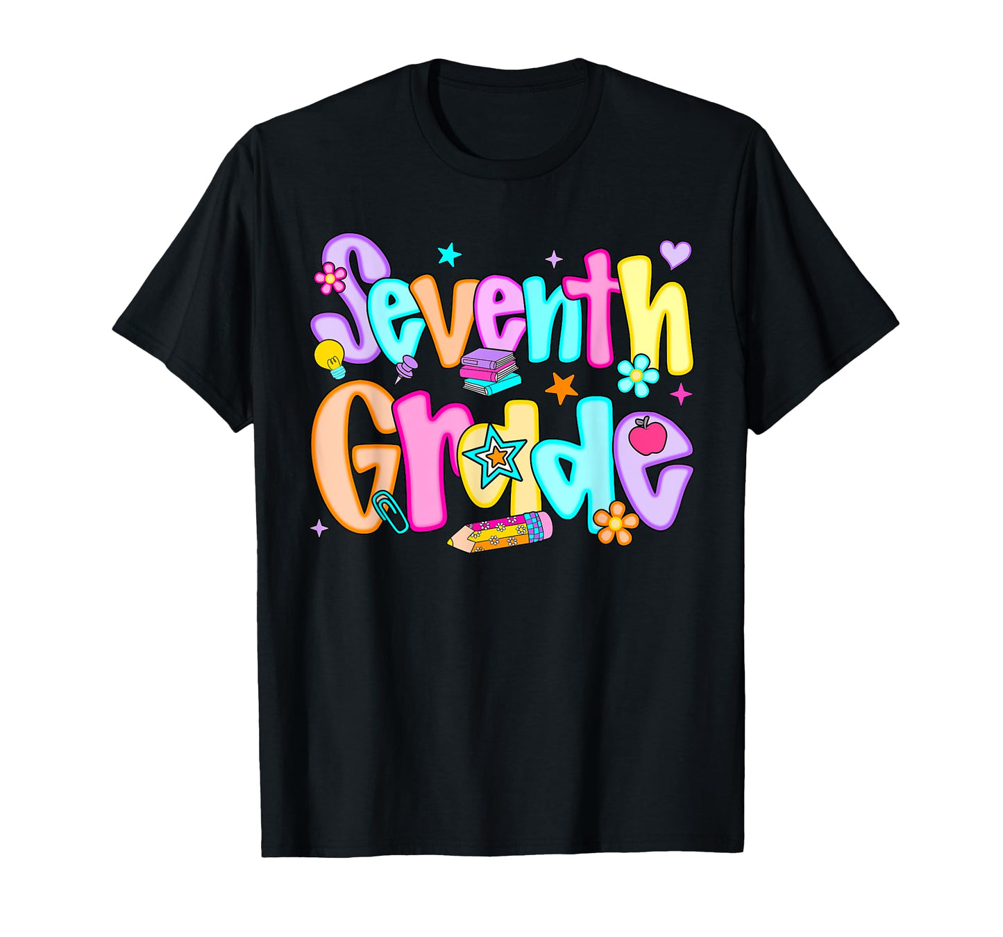Preppy Seventh Grade Back To School 7th Grade Teachers Girls T-Shirt
