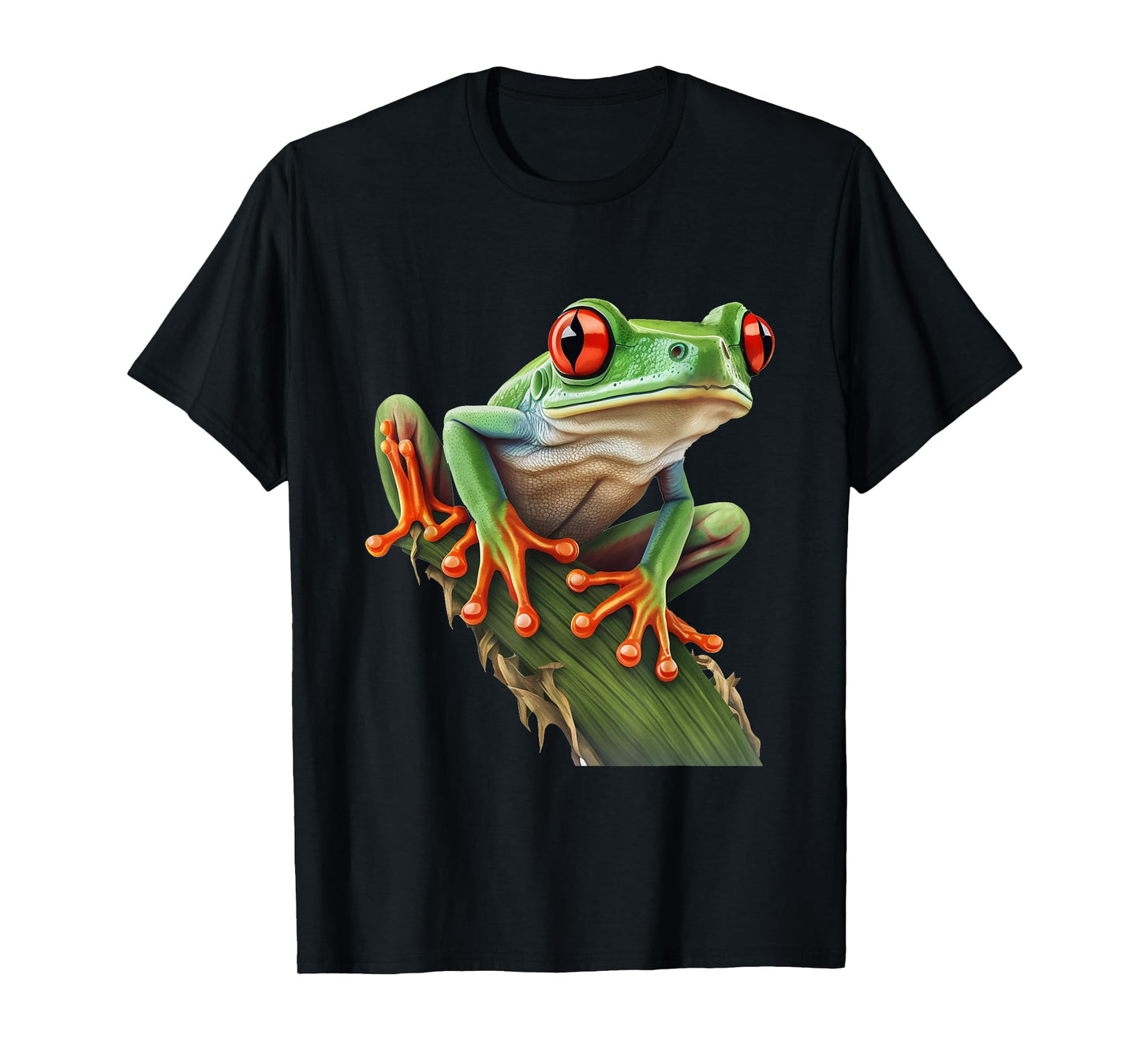 Red Eyed Tree Frog Rainforest Amphibian Leaping Frog T-Shirt