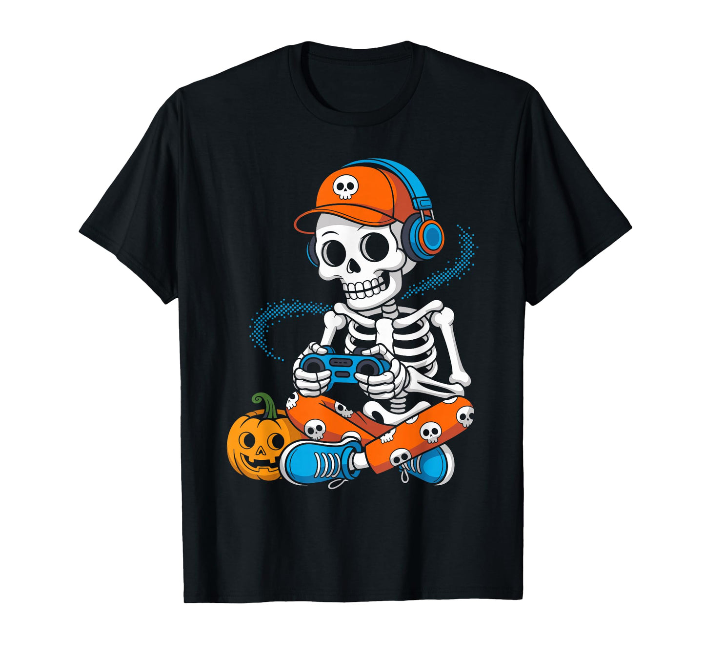 Gaming Skeleton Halloween Video Game Costume for Gamers T-Shirt