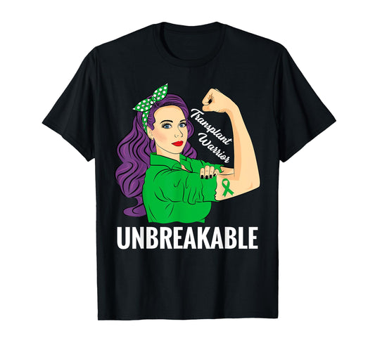 Transplant Warrior Unbreakable Organ Donor Awareness T-Shirt