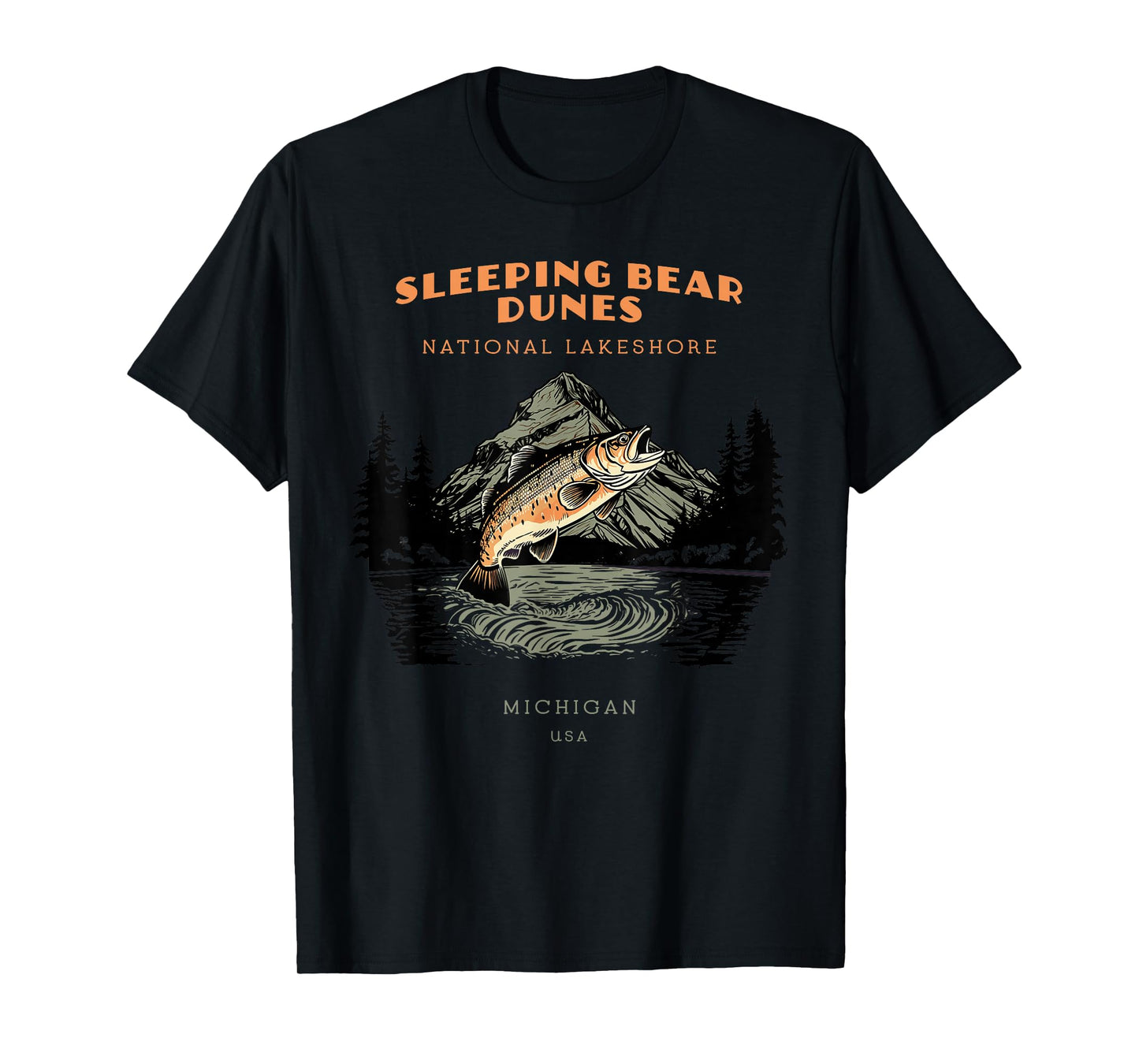 Sleeping Bear Dunes National Lakeshore Michigan Vintage T-Shirt