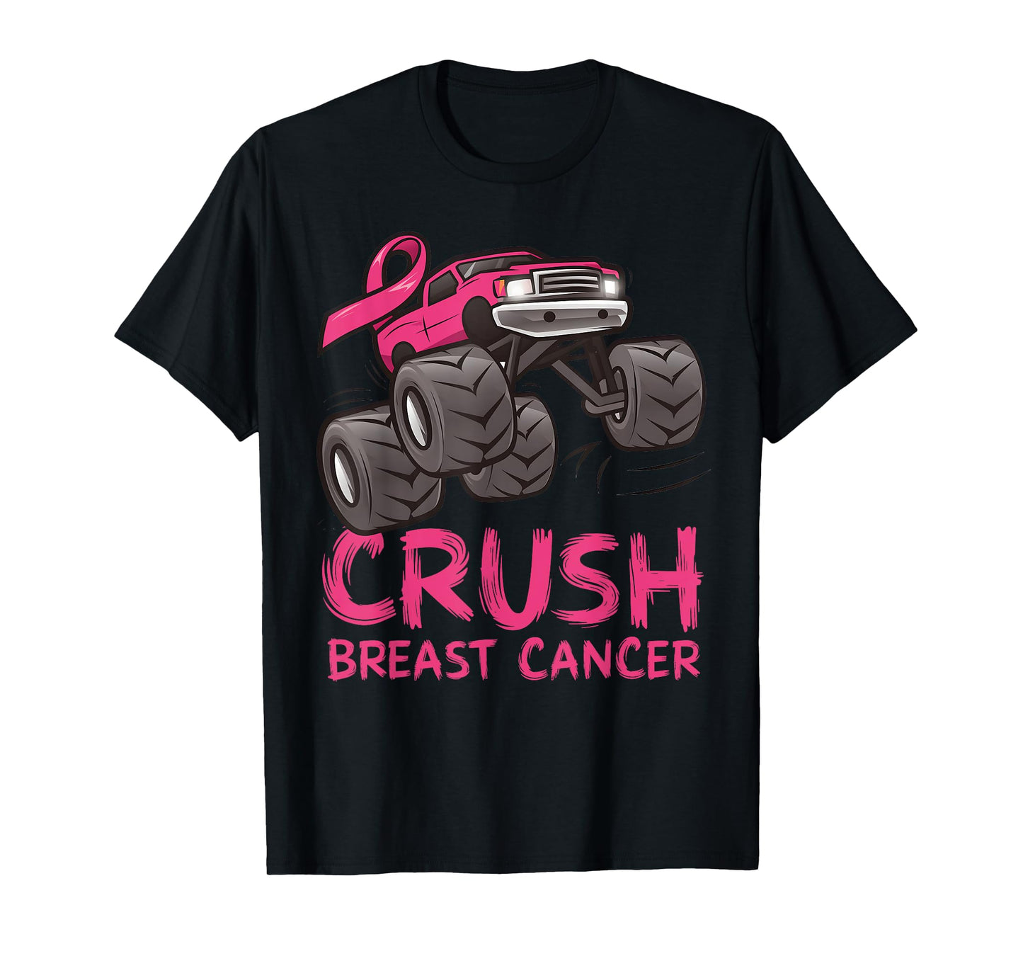 Crush Breast Cancer Pink Ribbon Awareness For Kids T-Shirt