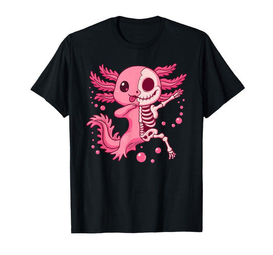 Cute Halloween Axolotl Spooky Animal Halloween Costume T-Shirt