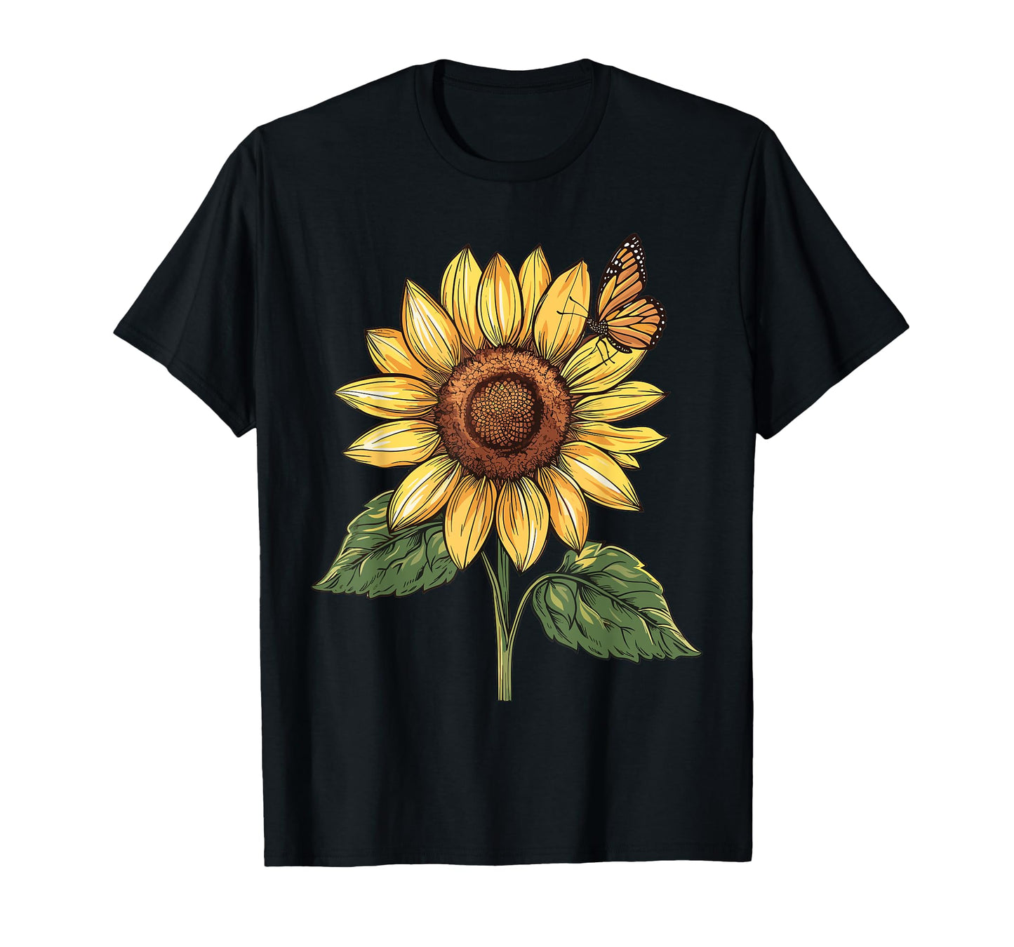 Sunflower and Butterfly T-Shirt