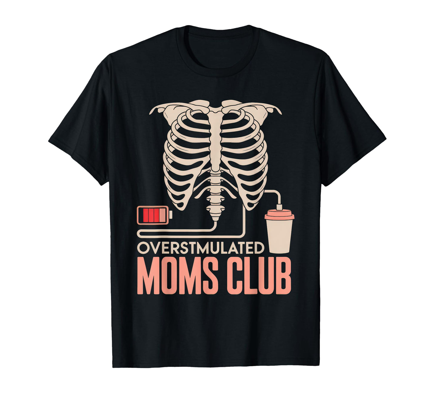 Overstimulated Moms Club Tshirt Mom Depression Mental Health T-Shirt