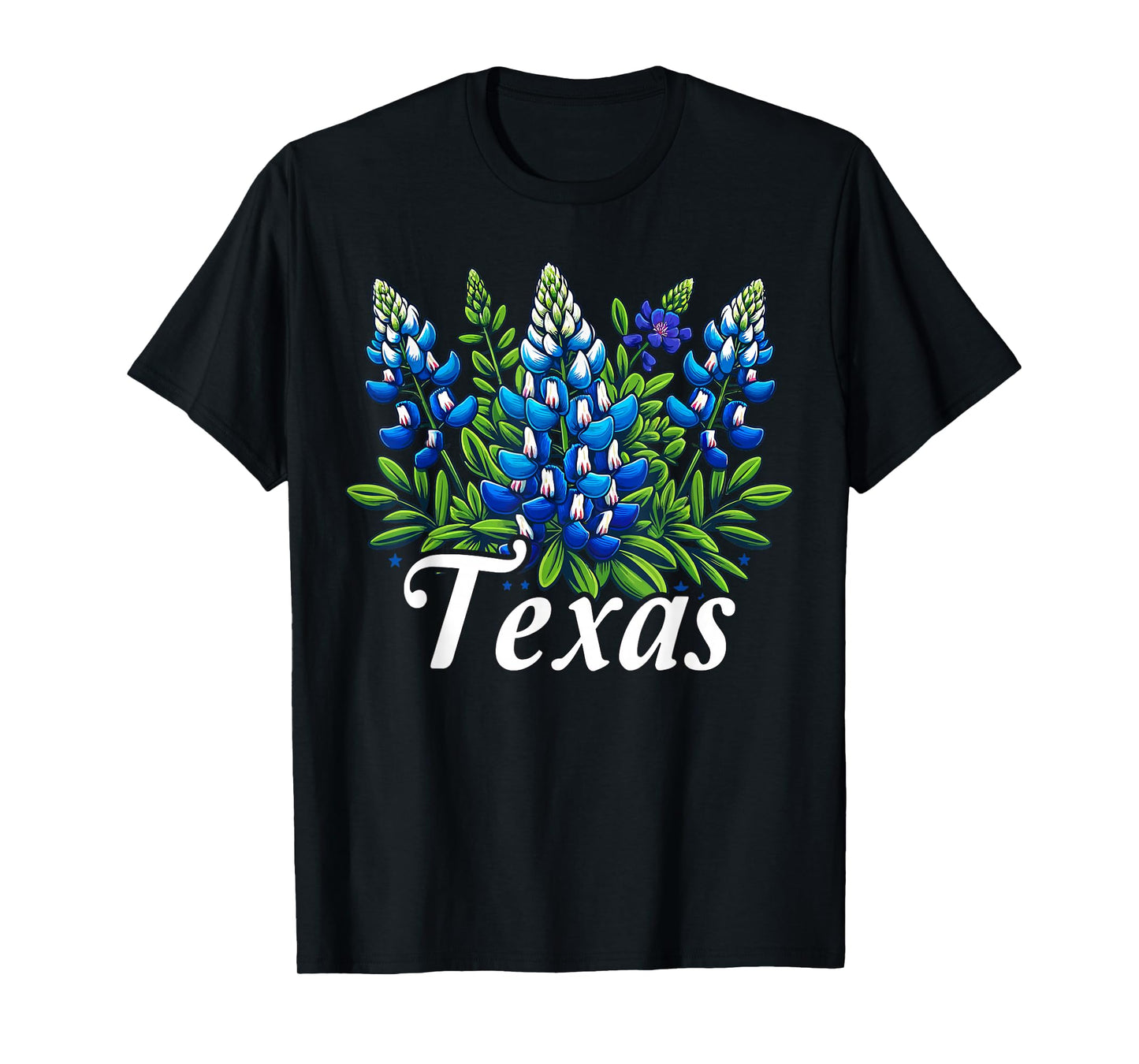 Texas Bluebonnet Floral Graphic T-Shirt