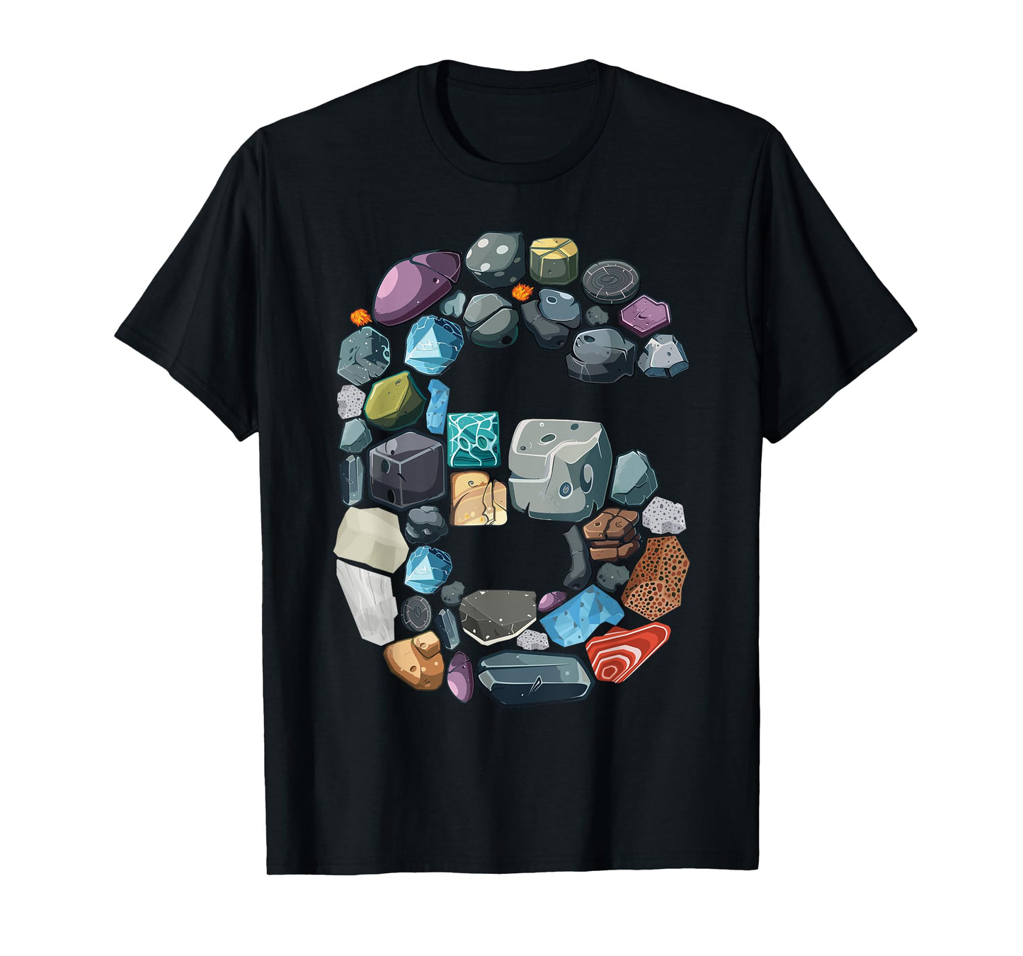 Geology 6 years Old Rock Collecting 6th Birthday T-Shirt